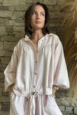 Basso Tie Smock Blouse Seashell